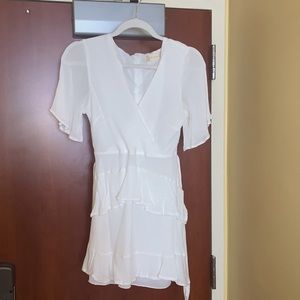 Altard State white flowy dress with V neck